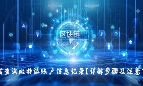 如何查询比特派账户信息记录？详解步骤及注意事项